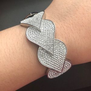 Diamond fancy jewelry bangle bracelet